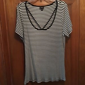 Striped Ribbed Top